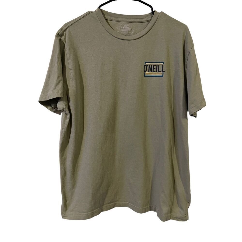 ONeill Mens Military Green Graphic Print Short Sleeve T-Shirt Size X-Large